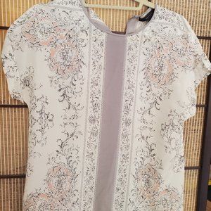 BCBG 100 % Silk Harmony Top